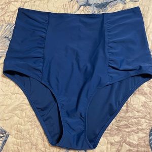 Blue Aerie High-waste Swim Bottoms